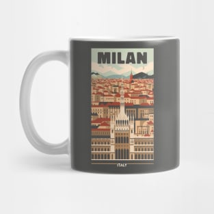 A Vintage Travel Art of Milan - Italy Mug